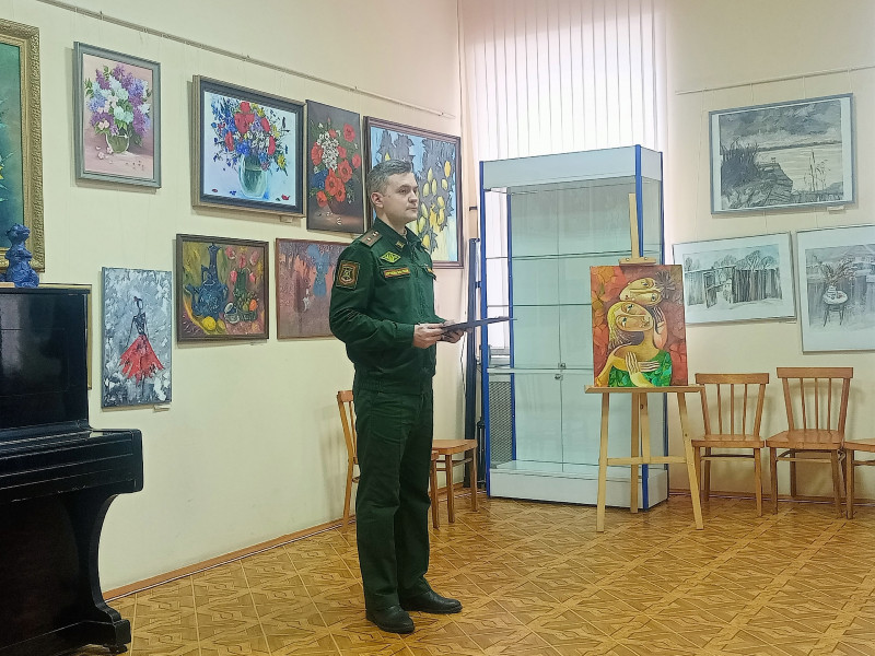 встреча с заместителем командира дивизиона по военно-политической работе в/ч 14264 гв. пгт Озерный майором Малеванным Вячеславом Сергеевичем - Бологовский колледж